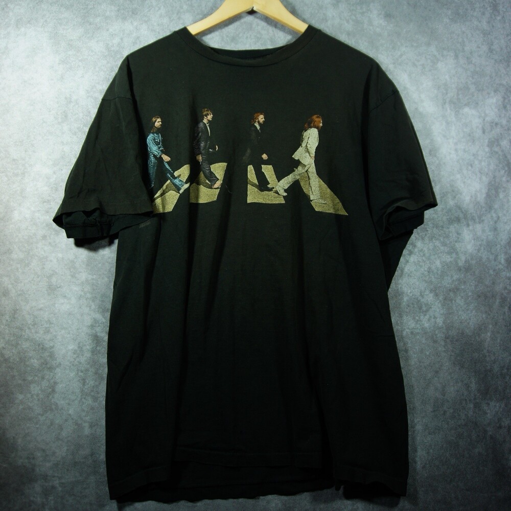 Vintage The Beatles Abbey Road Graphic T-Shirt Hanes Ultraweight Single Stitch